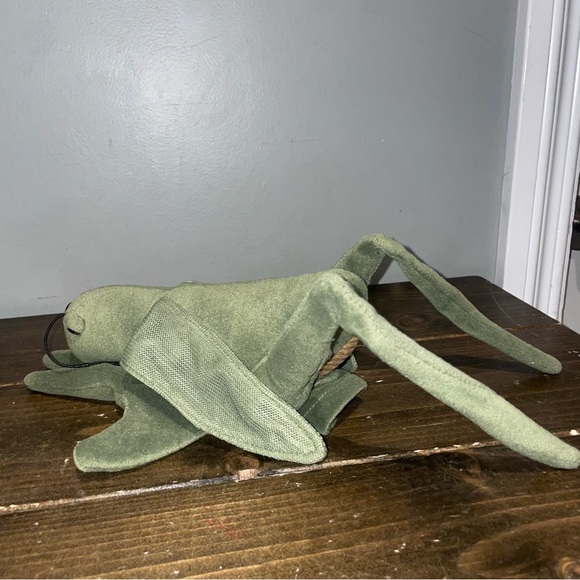 Vintage Folkmanis Grasshopper Puppet Folktails Glove Full Body Green 13" long - Picture 3 of 7